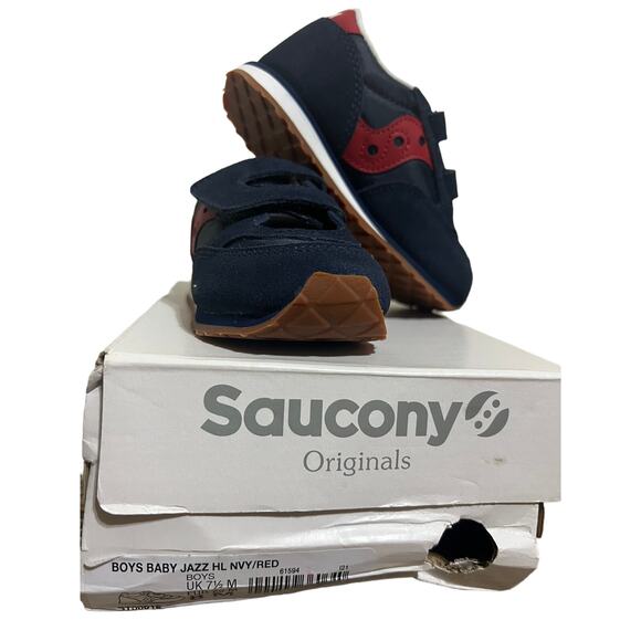 Saucony Baby Boy Jazz Hook & Loop Seasonal Sneakers Adorable & Comfortable - Picture 4 of 4